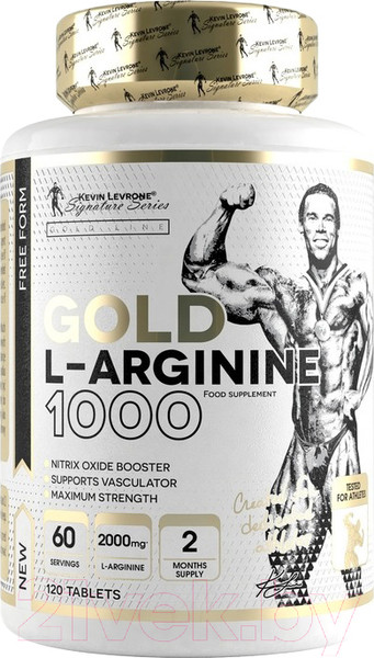 Изображение товара L-аргинин Kevin Levrone Gold L-Arginine 1000 (120шт)