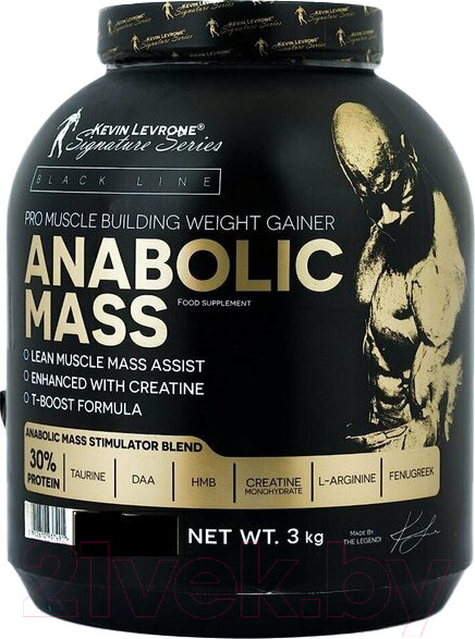 Изображение товара Гейнер Kevin Levrone Anabolic Mass (3кг, кофе фраппе)