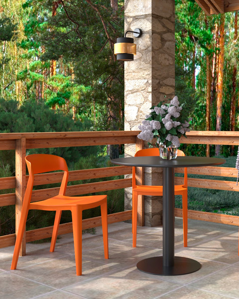 Изображение товара Обеденный стол Stool Group Толедо D80 / YMDT-2101 black top (черный)