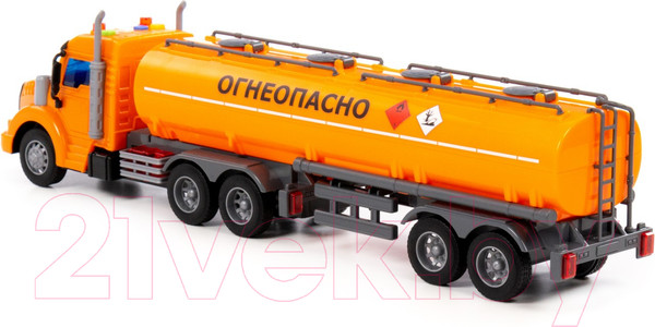 Изображение товара Автомобиль игрушечный Полесье Профи С полуприцепом-цистерной инерционный / 83989