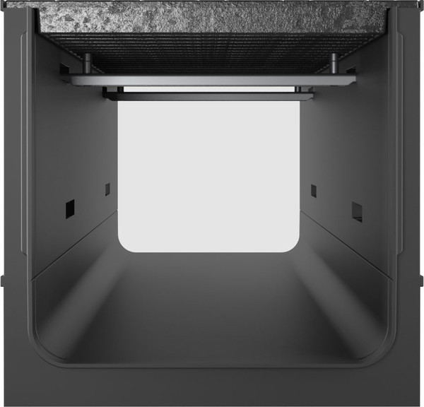 Изображение товара Лоток водоотводный Ecoteck 300.339 h346 / ДИ 21405000 (с решеткой, черный)