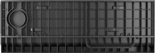 Изображение товара Лоток водоотводный Ecoteck 300.339 h346 / ДИ 21405000 (с решеткой, черный)