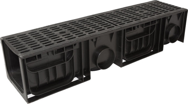 Изображение товара Лоток водоотводный Ecoteck 200.210 h214 / ДИ 09105000 (с решеткой)