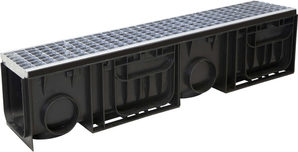 Изображение товара Лоток водоотводный Ecoteck 200.210 h230 / ДИ 16705000 (с решеткой)