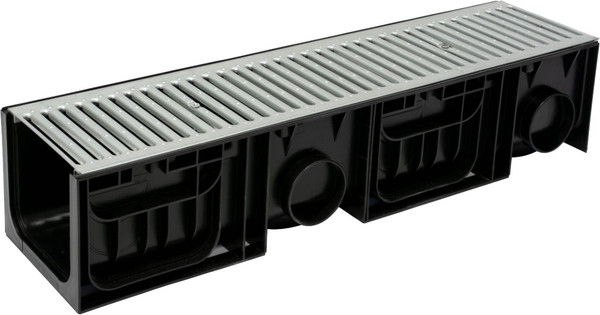 Изображение товара Лоток водоотводный Ecoteck 200.210 h214 / ДИ 18805000 (с решеткой)