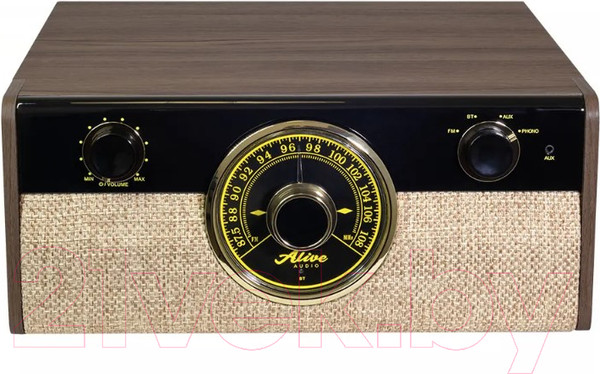Изображение товара Проигрыватель виниловых пластинок Alive Audio Fusion Dark Wood c Bluetooth и FM-радио / FSN-01-DW