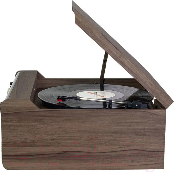 Изображение товара Проигрыватель виниловых пластинок Alive Audio Fusion Dark Wood c Bluetooth и FM-радио / FSN-01-DW