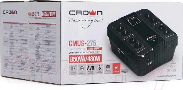 Изображение товара ИБП Crown CMUS-275 Euro Smart