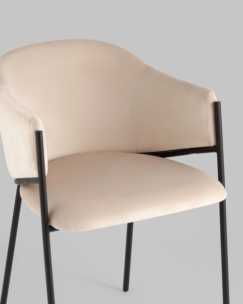 Изображение товара Стул Stool Group Brace (велюр молочный)