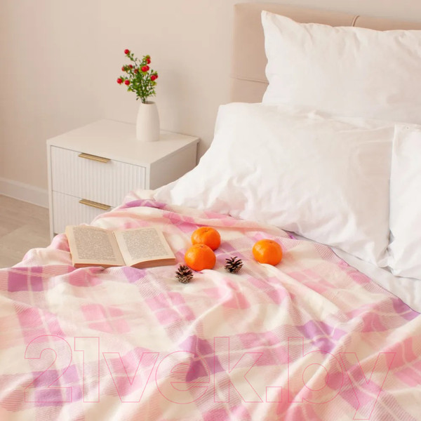 Изображение товара Плед Casa Conforte London 130x170 / 6155161 (сиреневый/розовый)