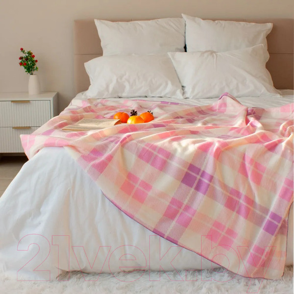 Изображение товара Плед Casa Conforte London 130x170 / 6155161 (сиреневый/розовый)