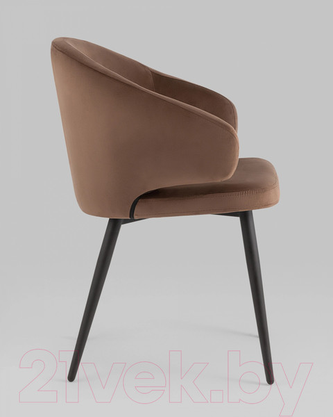 Изображение товара Стул Stool Group Codo с подлокотниками (велюр коричневый)