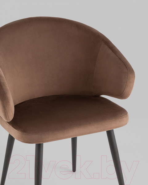 Изображение товара Стул Stool Group Codo с подлокотниками (велюр коричневый)