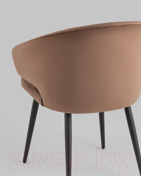 Изображение товара Стул Stool Group Codo с подлокотниками (велюр коричневый)