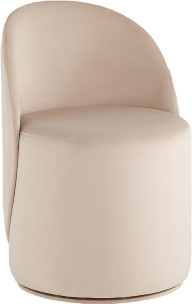 Изображение товара Пуф Stool Group Loreen вращающийся (велюр молочный)