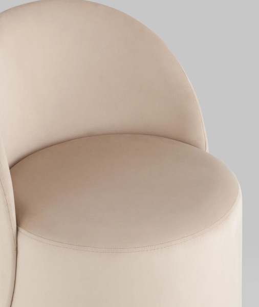 Изображение товара Пуф Stool Group Loreen вращающийся (велюр молочный)