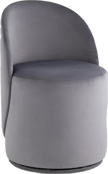 Изображение товара Пуф Stool Group Loreen вращающийся (велюр серый)
