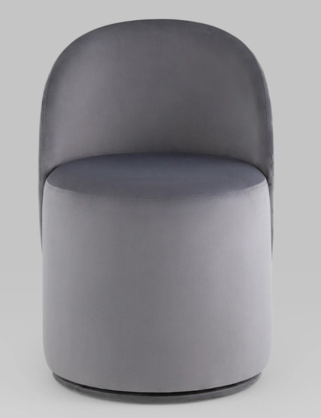 Изображение товара Пуф Stool Group Loreen вращающийся (велюр серый)
