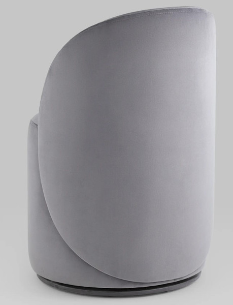 Изображение товара Пуф Stool Group Loreen вращающийся (велюр серый)