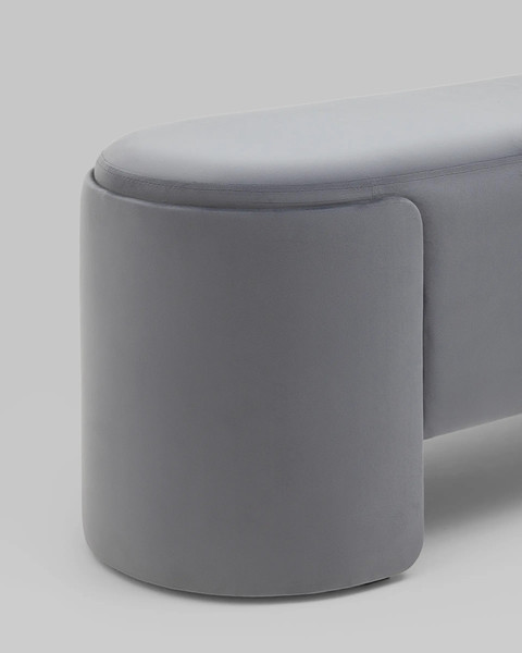 Изображение товара Банкетка Stool Group Taks (велюр серый)