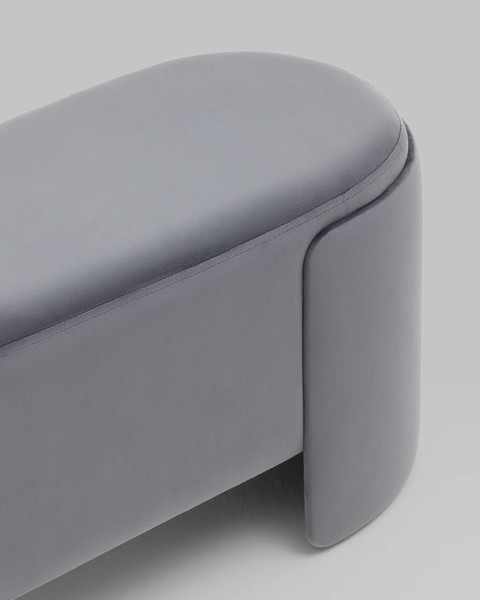 Изображение товара Банкетка Stool Group Taks (велюр серый)