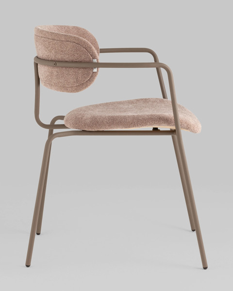 Изображение товара Стул Stool Group Дженни (букле бежевый/каркас бежево-серый матовый)