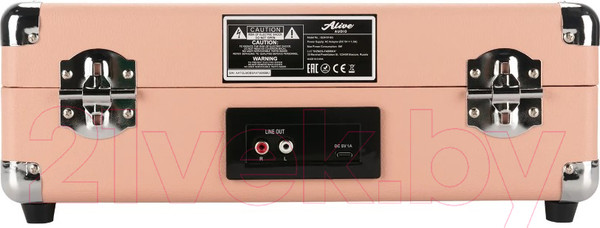 Изображение товара Проигрыватель виниловых пластинок Alive Audio Glam Blush c Bluetooth / GLM-01-BU