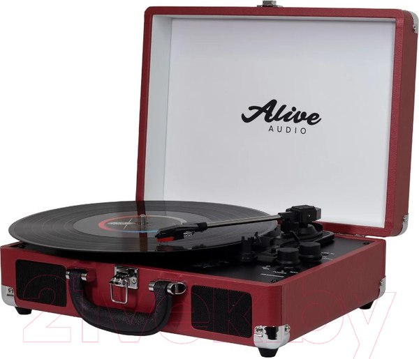 Изображение товара Проигрыватель виниловых пластинок Alive Audio Glam Cherry c Bluetooth / GLM-01-CH