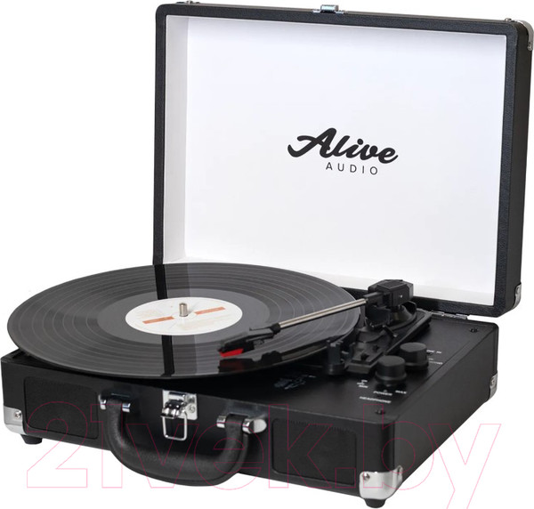 Изображение товара Проигрыватель виниловых пластинок Alive Audio Glam Noir c Bluetooth / GLM-01-NR