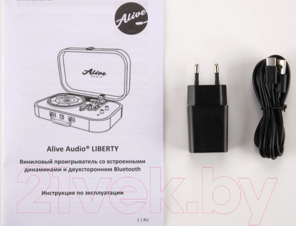 Изображение товара Проигрыватель виниловых пластинок Alive Audio Liberty Macassar Pass c Bluetooth / AA-NTE-08-BK