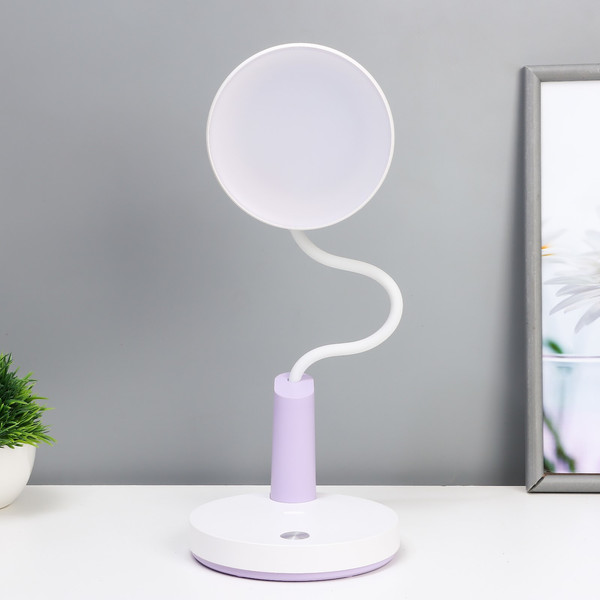 Изображение товара Настольная лампа Risalux Гард 10063422 (белый/фиолетовый)