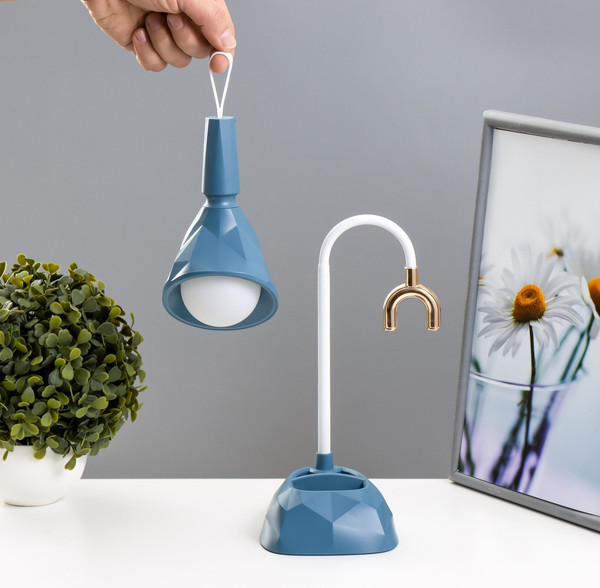 Изображение товара Настольная лампа Risalux Делсер 9352530 (синий)