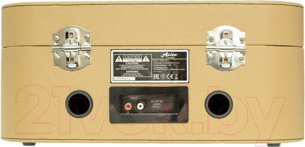 Изображение товара Проигрыватель виниловых пластинок Alive Audio Stories Cafe Creme c Bluetooth / STR-06-CC