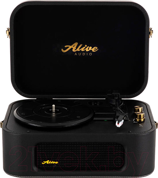 Изображение товара Проигрыватель виниловых пластинок Alive Audio Stories Glam Noir c Bluetooth / STR-06-GN