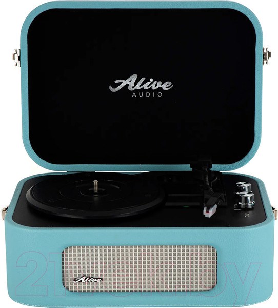 Изображение товара Проигрыватель виниловых пластинок Alive Audio Stories Turquoise c Bluetooth / STR-06-TS