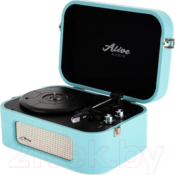 Изображение товара Проигрыватель виниловых пластинок Alive Audio Stories Turquoise c Bluetooth / STR-06-TS