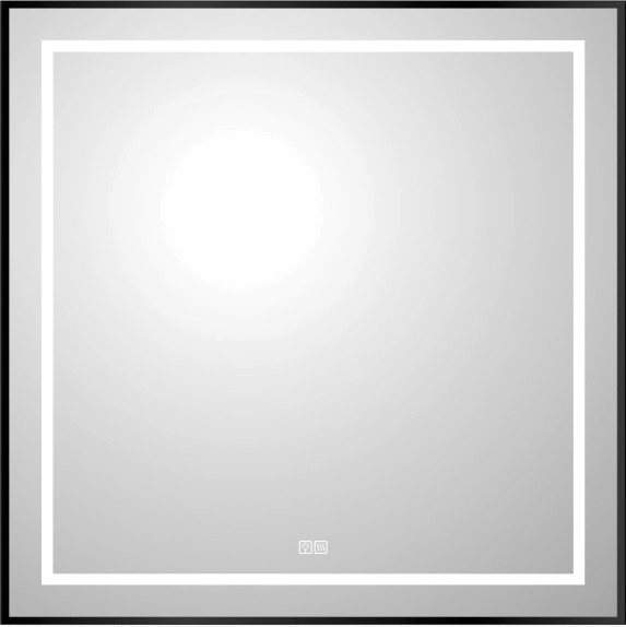Изображение товара Зеркало BelBagno SPC-KRAFT-900-800-LED-TCH-WARM-NERO