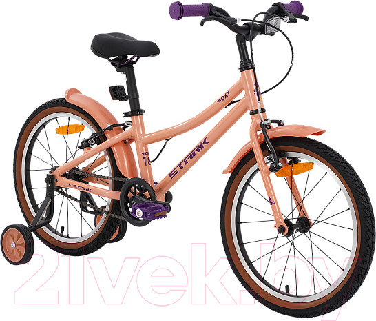 Изображение товара Детский велосипед STARK Foxy Girl 18 2025 (персиковый/сиреневый)