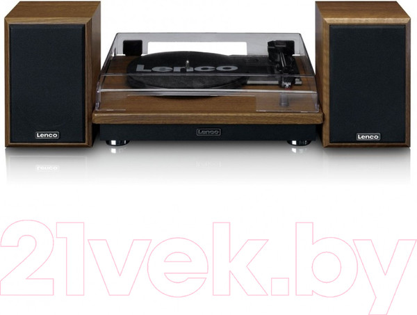 Изображение товара Проигрыватель виниловых пластинок Lenco С Bluetooth и комплект динамиков / LS-100WD (древесина)