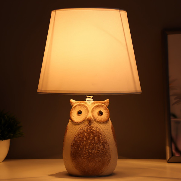 Изображение товара Прикроватная лампа Risalux Филин 9680021 (коричневый)