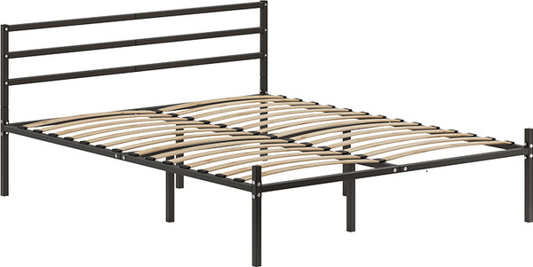 Изображение товара Полуторная кровать Домаклево Металика Г3 140x200 (черный)