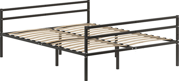 Изображение товара Двуспальная кровать Домаклево Металика Г2+Г2 160x200 (черный)