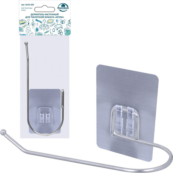 Изображение товара Держатель для туалетной бумаги Мультидом Хром DA34-309