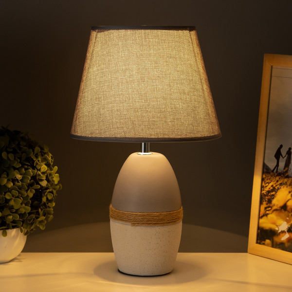 Изображение товара Прикроватная лампа Risalux Никола 10424382 (белый/серый)