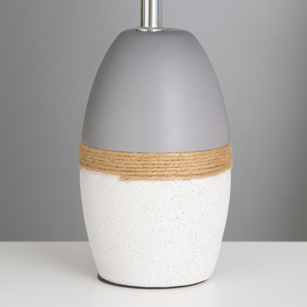 Изображение товара Прикроватная лампа Risalux Никола 10424382 (белый/серый)