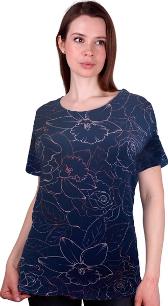 Изображение товара Футболка Verally 380-3 (р.170,176-96-102, синий мотив)