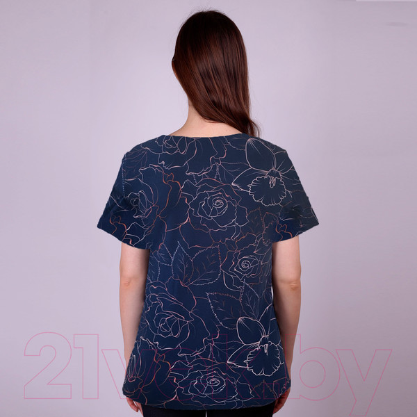 Изображение товара Футболка Verally 380-3 (р.170,176-96-102, синий мотив)