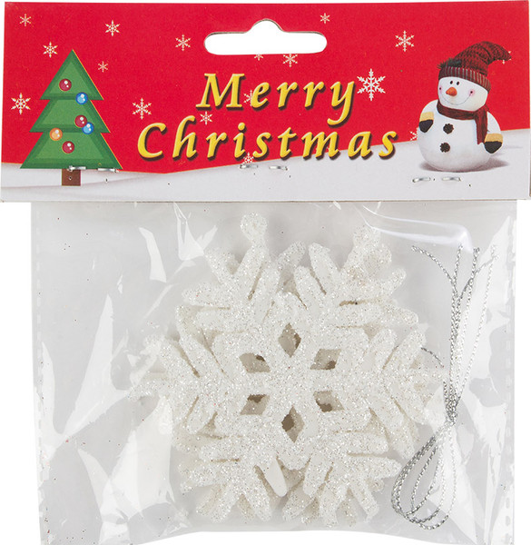 Изображение товара Набор елочных игрушек Волшебная страна Снежинки / 007597 (3шт)