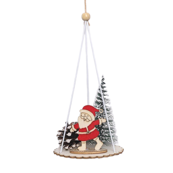 Изображение товара Елочная игрушка Волшебная страна Санта в лесу SYMZPA-4423219 / 106441
