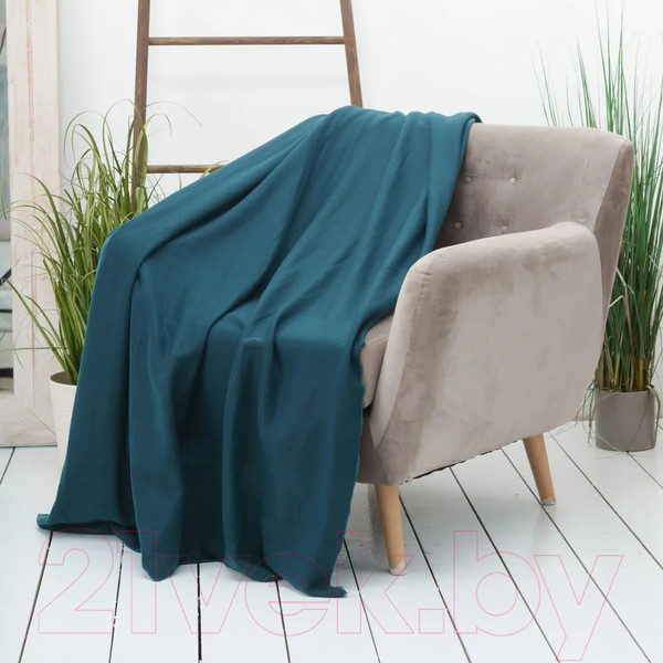 Изображение товара Плед Casa Conforte London Basic 130x170 / 6154720 (зеленый)